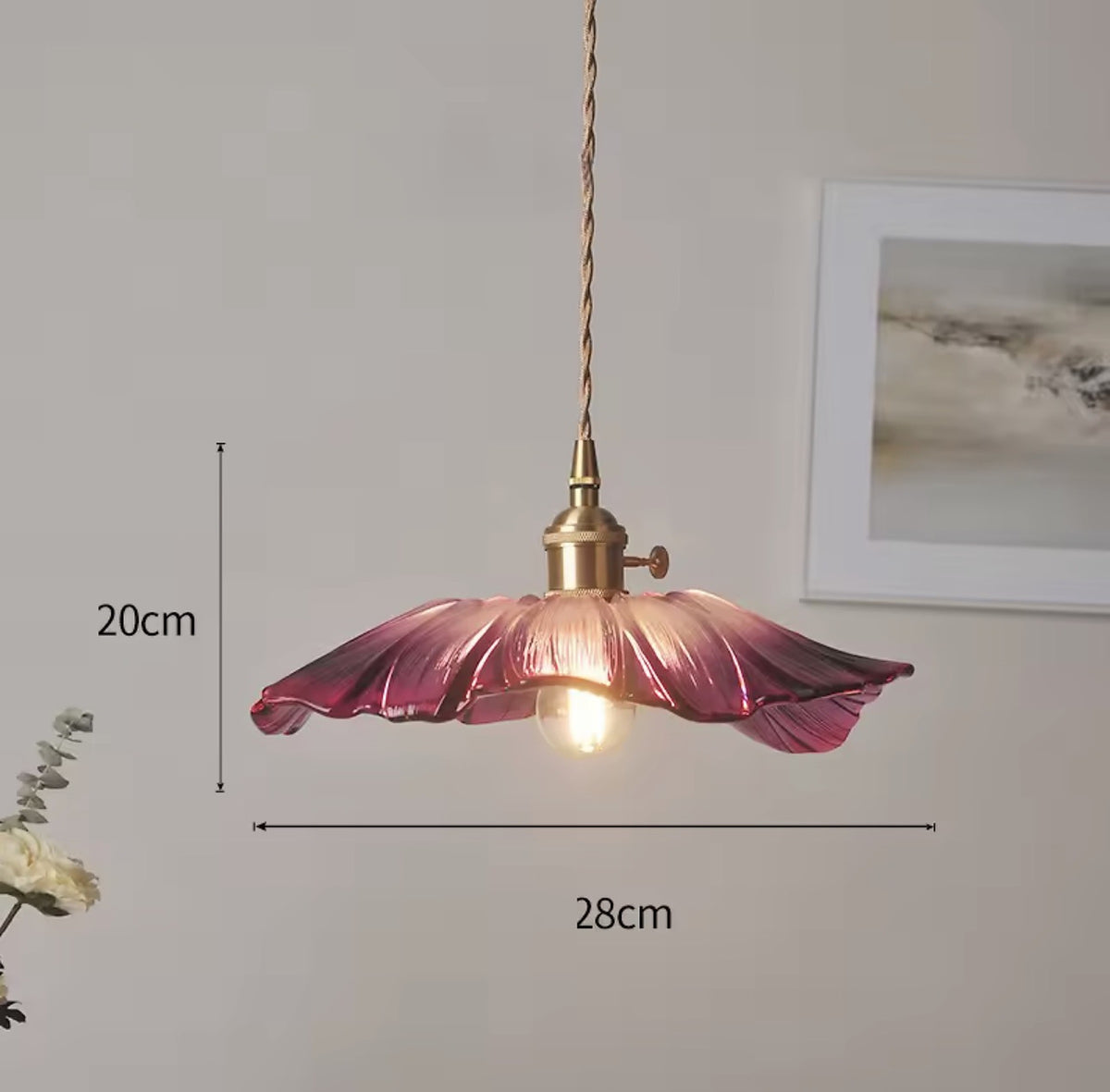 Fleur Glass Pendant